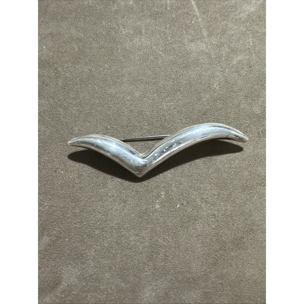 Taxco Modernist Vintage Bird Seagull Brooch TT-20 Large
